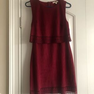 Yo mini maroon sleeveless dress size medium but fits more like a small